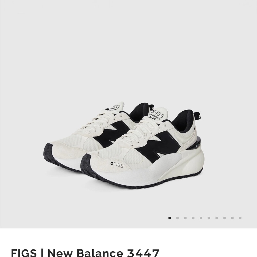 FIGS New Balance 3447 Black and White Sneakers - BASICALLY NEW